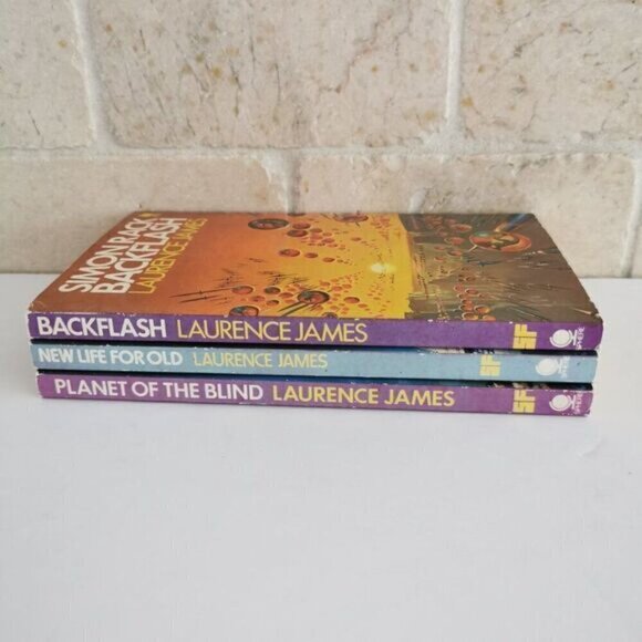 1970s Vintage Sci Fi Books Simon Rack by Laurence James, Pulp Novels Cover Art - Picture 3 of 10